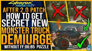 Cyberpunk 2077 How To Get NEW Mackinaw "DEMIURGE" Monster Truck - Without FF:06:B5 Puzzle - FAST WAY