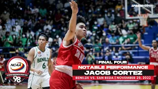 NCAA Season 98 | Notable Performance: Jacob Cortez | Final Four (Benilde vs San Beda)