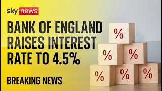 The Bank of England announces interest rate decision