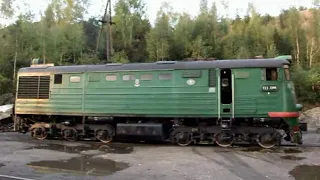 Тепловоз ТЭ3-7244, Владимирская область, Мелехово. 2008.