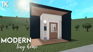 1k No-Gamepass Modern Tiny Home | Bloxburg ROBLOX speedbuild