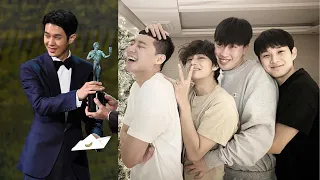 BTS's V, Park Seo Joon, Peakboy and Park Hyung Sik Celebrate Choi Woo Shik On 'Parasite' Win | MEAWW