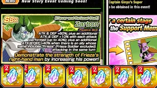 JESUS CHRIST I MISSED A LOT! GINYU FORCE EZA, NEW ZARBON! FREE STONES! NEW MISSIONS! (Dokkan Battle)