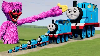 Big & Small Thomas the Tank Engine vs Kissy Missy | BeamNG.Drive