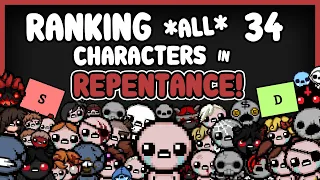 RANKING ALL 34 CHARACTERS IN THE BINDING OF ISAAC: REPENTANCE...