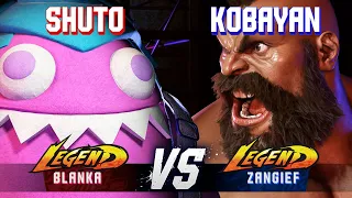 SF6 ▰ SHUTO (Blanka) vs KOBAYAN (Zangief) ▰ High Level Gameplay