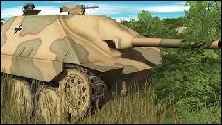 10 ELITE HETZER vs 50 T-34 - Small But OP Hunter? - SIMULATION - Combat Mission Red Thunder Gameplay