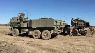 HIMARS High Mobility Artillery Rocket System live firing U S  Marines Talisman Sabre 2015 amphibious