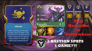 3 BASTION SPATS 1 GAME??! | Riftwalk Kassadin 3 Star with 6 Invokers, 6 Bastions and 3 Targons.