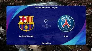 BARCELONA vs PSG | UEFA Champions League UCL | PES 2021 Gameplay PC