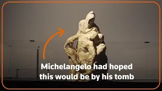 Restoration of Michelangelo's Pieta statue in Florence reveals flaws in marble