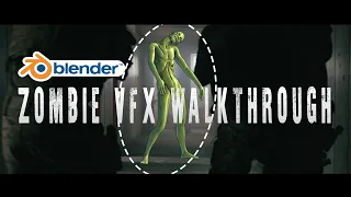 Zombie Hallway VFX: Blender 3d Scene/Compositing Walkthrough (Ft. Horde Add-on)