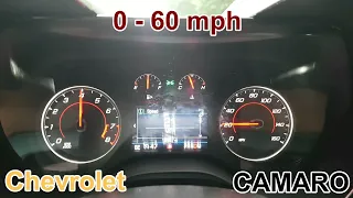 Camaro V6 (2015), 0 - 60 mph