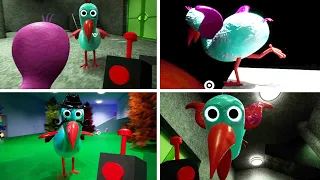 Garten Of BanBan 3 - ALL Tarta Bird Scenes + Jumpscares (Opila Bird Husband)