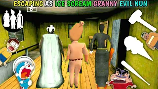 Granny, Evil Nun, Ice Scream Banke Kiya Helicopter Escape In Granny 2 With Doraemon And His Friends