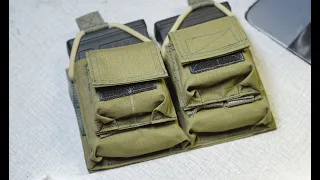 Sewing a tiny molle pouch