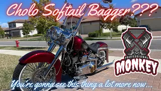 Harley-Davidson Cholo Softail Bagger? How will hard bags look on a  Cholo Heritage Softail