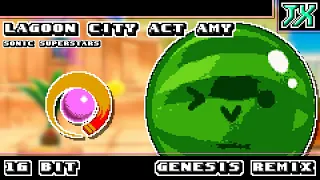 [16-Bit;Genesis]Lagoon City Zone Act amy - Sonic Superstars