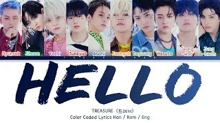 TREASURE (트레저) - HELLO (COLOR CODED LYRICS)