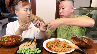 对待好吃懒做的人就不该客气#eating show#eating challenge#husband and wife eating food#eating#mukbang #asmr eating