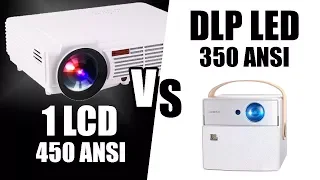 Led96 vs Xgimi CC Aurora Сравнение проекторов из Китая с Алиэкспресс 1LCD и Dlp Led технологий.