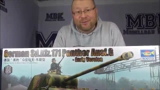 MBK unboxing #075 - 1:16 German Panther G early (Trumpeter 00928)