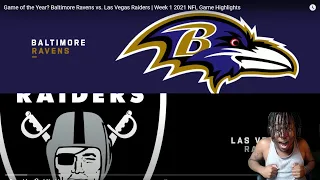 Baltimore Ravens vs. Las Vegas Raiders | Week 1 2021 NFL Game Highlights! Reaction