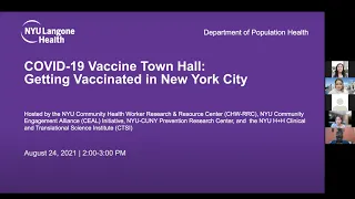 COVID-19 Vaccine Town Hall: Getting Vaccinated in New York City