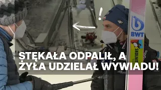 Piotr Żyła przerwał wywiad, żeby kibicować Andrzejowi Stękale!