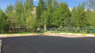 Съезд с бордюра на велосипеде BTWIN Racingboy 500 20