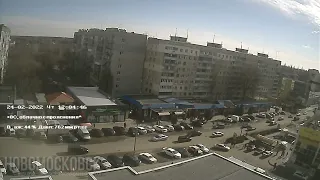 Timelapse 24-02-2022 - Новомосковск, Украина