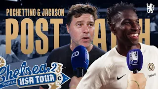 POCHETTINO & JACKSON react post match to Chelsea's 4-3 win against Brighton | USA TOUR 2023