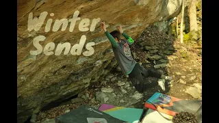 Winter Sends - Niagara Glen Bouldering