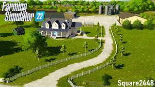 Building An American Farm On Elm Creek in Farming Simulator 22 (Timelapse)