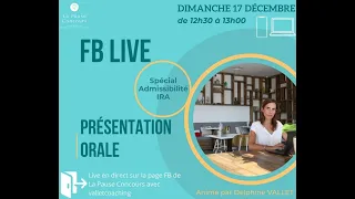 Replay du live du 17 décembre : Comment faire une présentation orale en 5 minutes ?