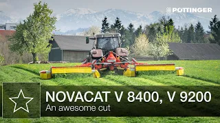 NOVACAT V 8400, V 9200 mower combinations – Highlights | PÖTTINGER