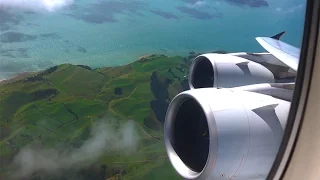 Singapore Airlines Airbus A380 - amazing take off in Auckland on our way to Singapore