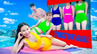 TIKTOK GIRL BATTLE WATERMELON GIRL PRANK BATTLE NERF DR Zgirl Nerf Guns FUNNIEST WC PRANK