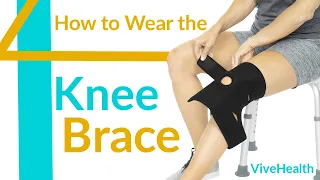 How to Put on The Vive Knee Brace - SUP2009BLK