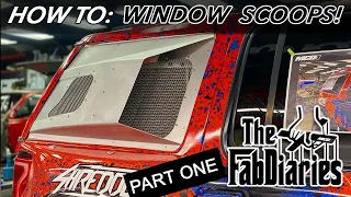 Aluminum window scoop/ducting tutorial (building from scratch) part 1| The Fab Diaries