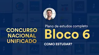 CNU - Plano de estudos completo do Bloco 6: Setores Econômicos e Regulação