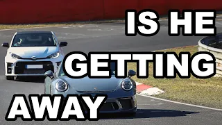 Can a GR Yaris keep up with a Porsche 991.2 GT3 Touring on the Nürburgring?