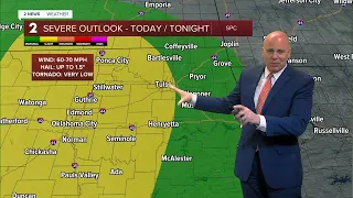 Grab the umbrellas today with showers and storms likely