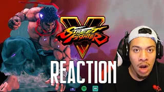 KAGE(EVIL RYU) REVEAL!!! REACTION (Street Fighter V)