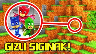 PİJAMASKELİLERİN GİZLİ SIĞINAĞINI BULDUK! 😱 Minecraft