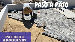 Cómo instalar adoquines MODERNOS muy fácil en tu patio