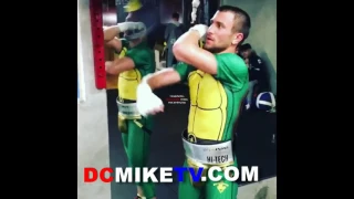 VASYL LOMACHENKO LOOKING LIKE NINJA TURTLE RIP SPEEDBAG AND HEAVY BAG AS HE PREARES FOR JASON SOSA