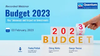 Webinar - Budget 2023: Key Takeaways and Impact on Investments