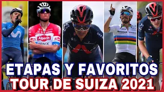 TOUR DE SUIZA 2021 🇨🇭 Recorrido, Etapas y Favoritos