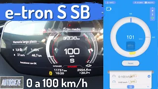 Audi e-tron S Sportback: 0 a 100 km/h (0 to 62 MPH). | AUTOSIE7E